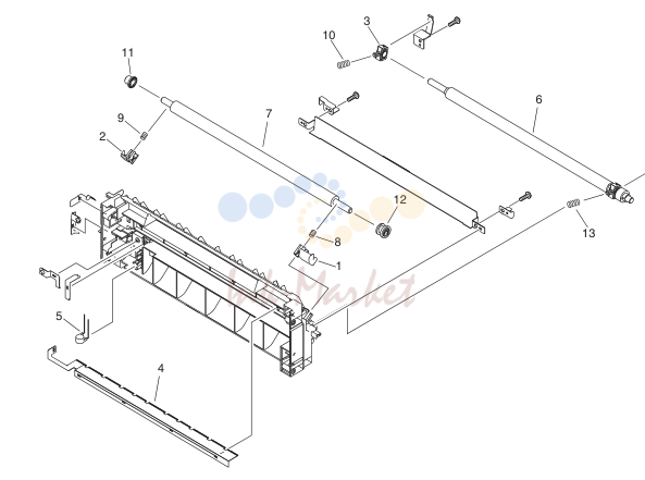 PAPER FEEDER FRAME в сборе