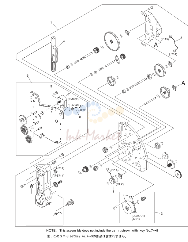 MAIN DRIVE ASS'Y(MF8170)