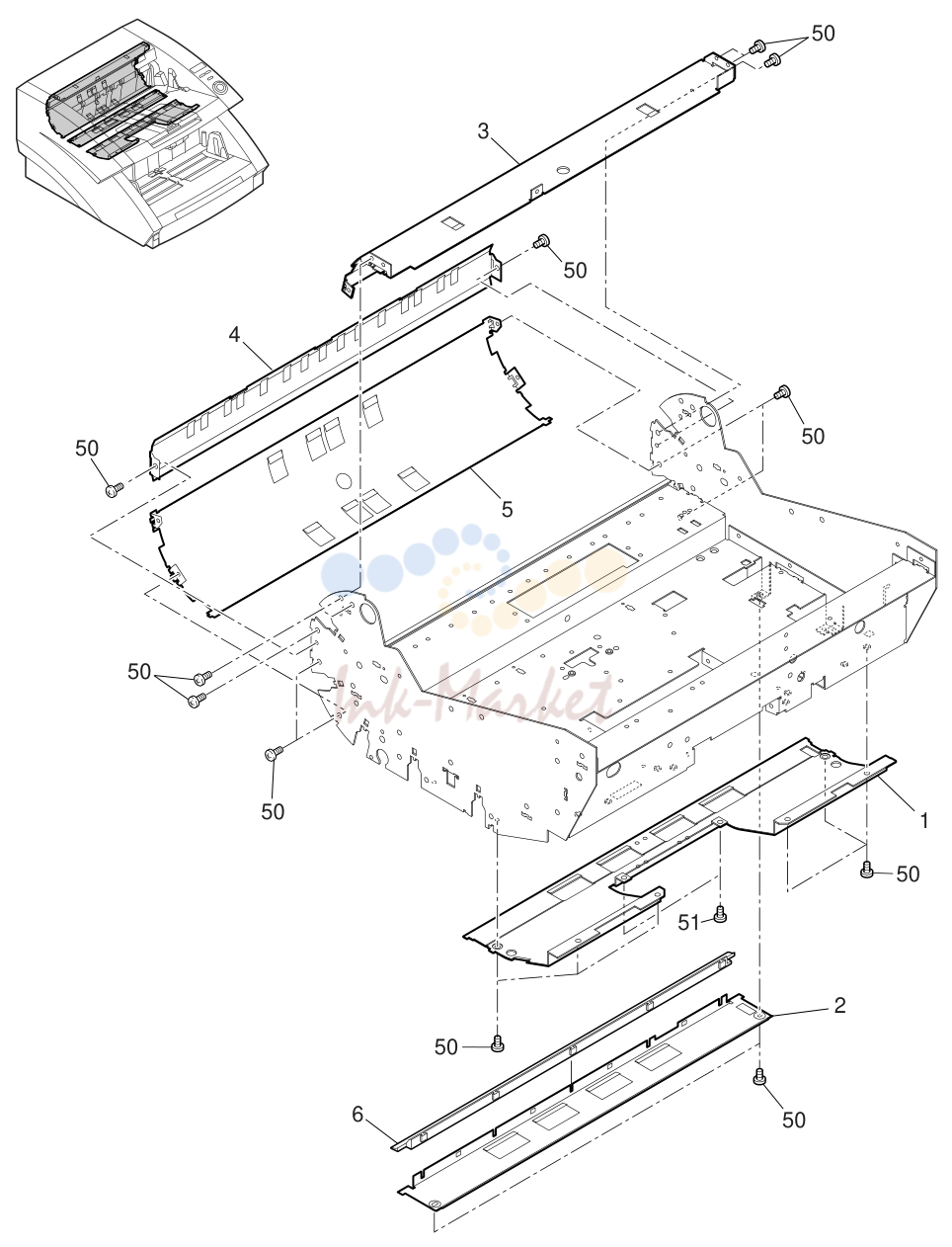 UPPER FEED GUIDE в сборе