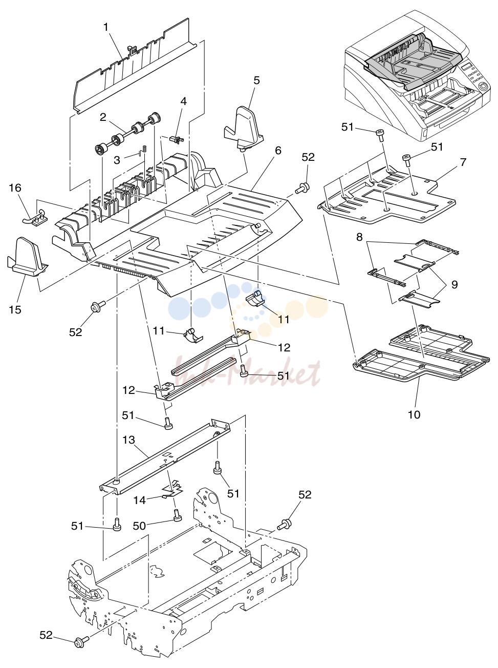 EJECT TRAY в сборе