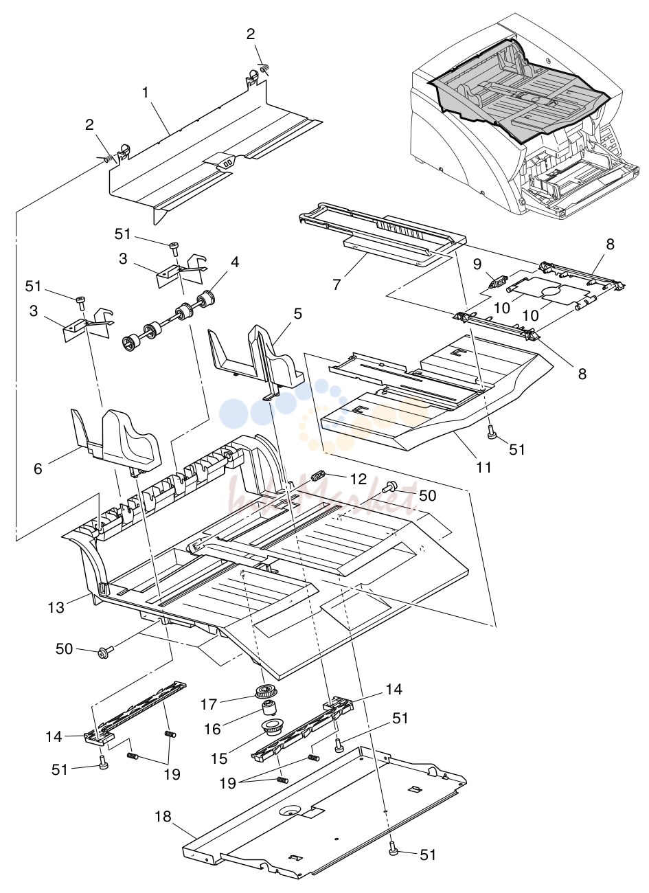 EJECT TRAY в сборе