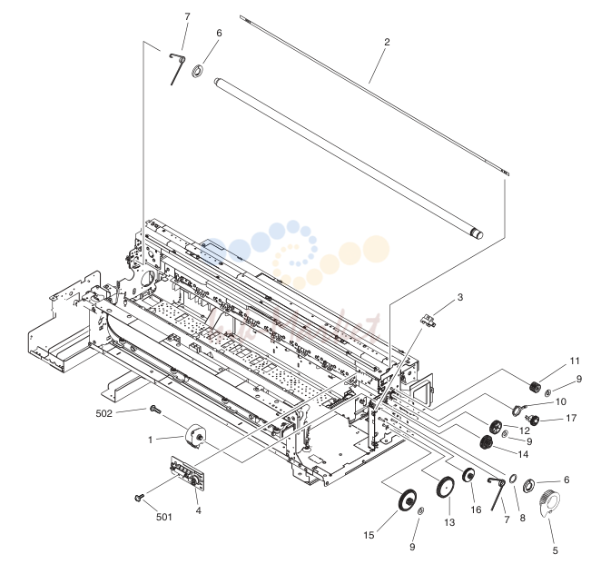 LINEAR SCALE & LIFT DRIVE узел