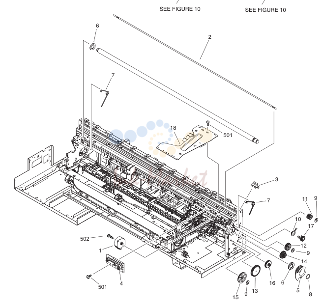 9. LINEAR SCALE & LIFT DRIVE узел