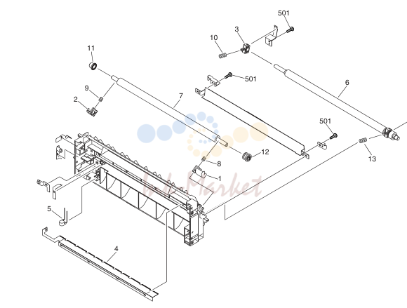 8. FM2-3315-000 1 TRANSFER MOUNT ASSEMBLY SEE NOTE
