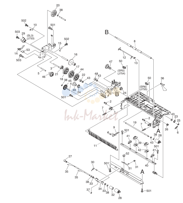 15. FM2-4484-000 1 PAPER PICK-UP ASSEMBLY