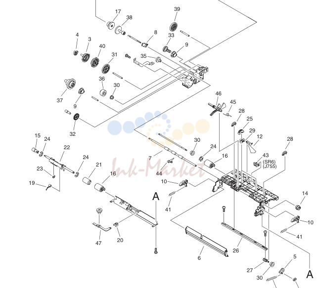 16. FM3-3684-000 1 PAPER PICK-UP ASSEMBLY