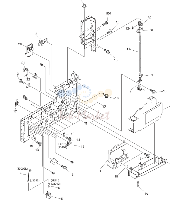 MACHINE FRONT PLATE