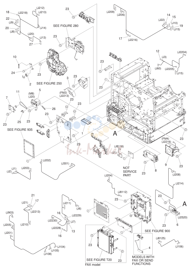 MACHINE REAR PLATE