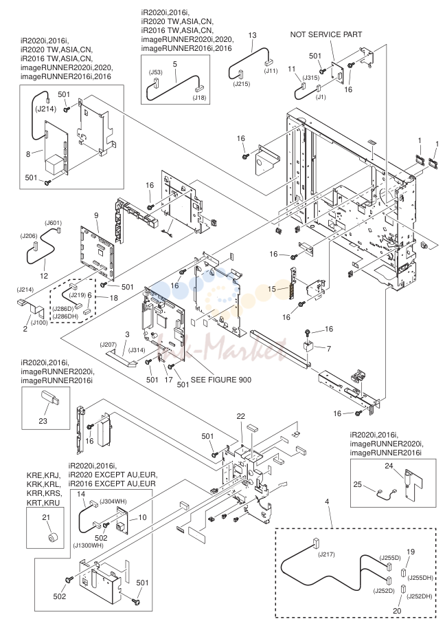 MACHINE REAR PLATE