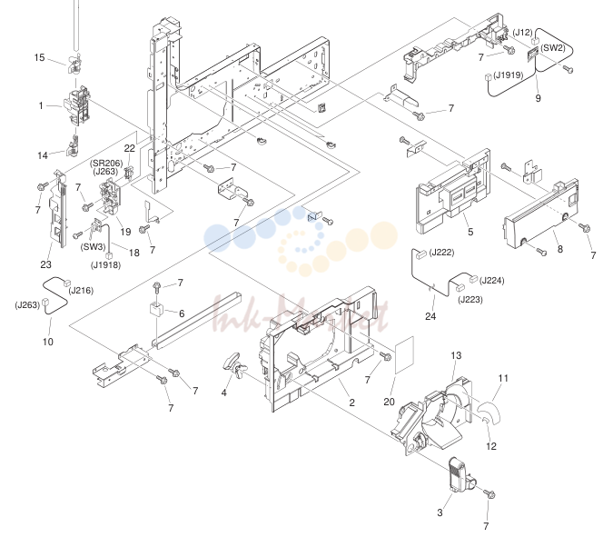 MACHINE FRONT PLATE