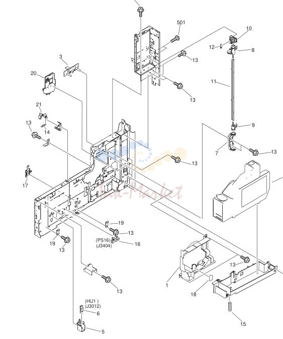 MACHINE FRONT PLATE