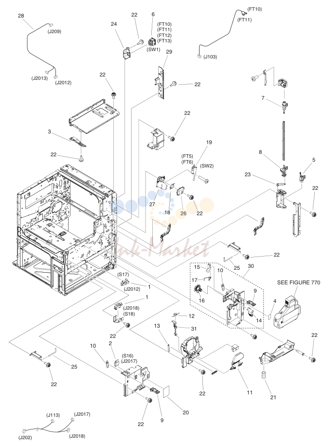MACHINE FRONT PLATE