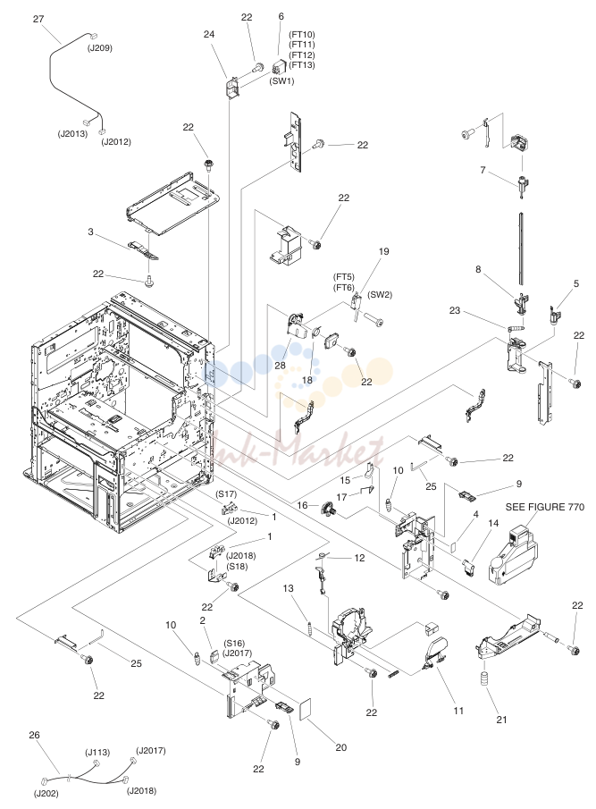 MACHINE FRONT PLATE