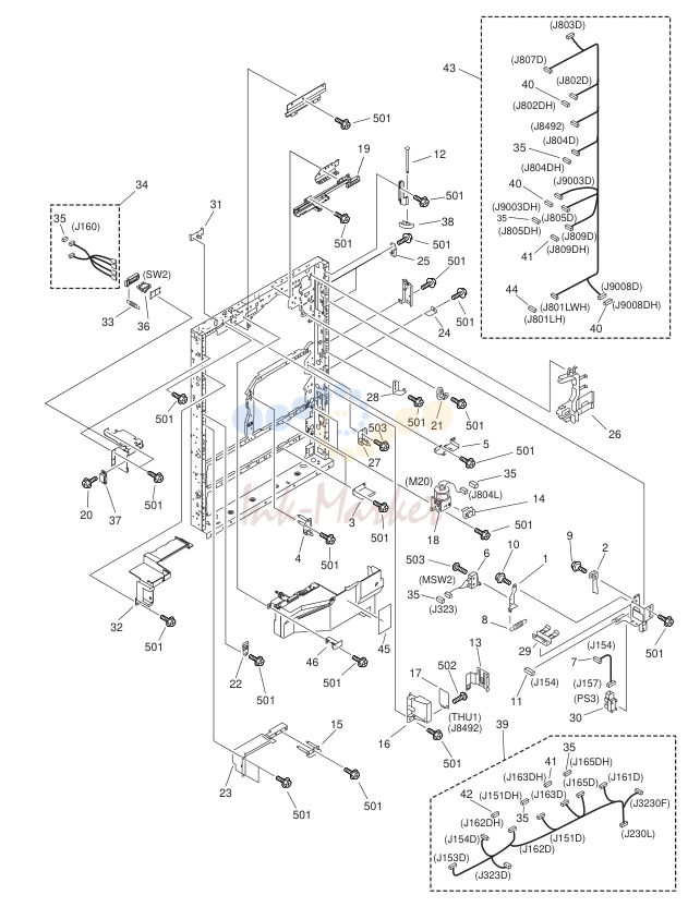 MACHINE FRONT PLATE