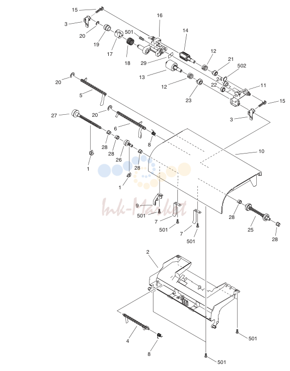 10. FM2-8846-000 1 OPEN/CLOSE PANEL ASSEMBLY iR1022i/iR1023iF/