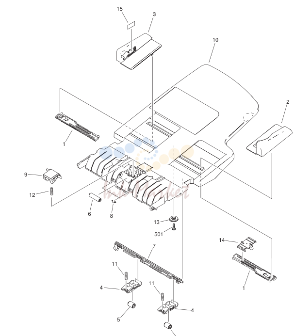 9. NPN RF DOCUMENT TRAY ASSEMBLY ADF model
