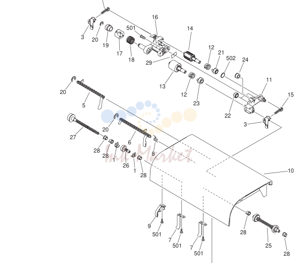 10. FM2-8846-000 1 OPEN/CLOSE PANEL ASSEMBLY ADF model