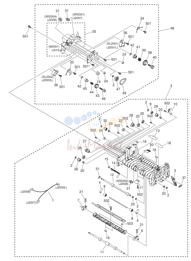 11. NPN RF PAPER FEED ASSEMBLY ADF model