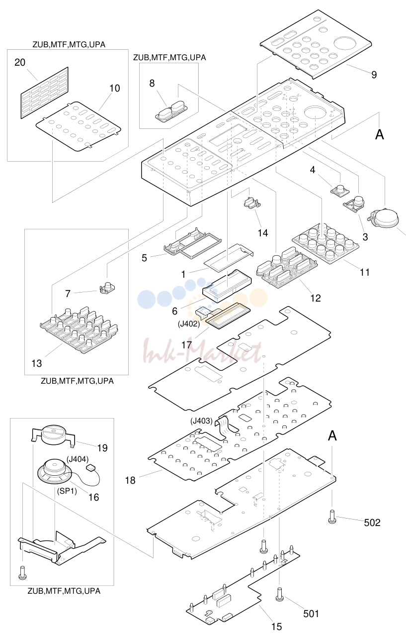 4. FIGURE 130 CONTROL PANEL ASSEMBLY