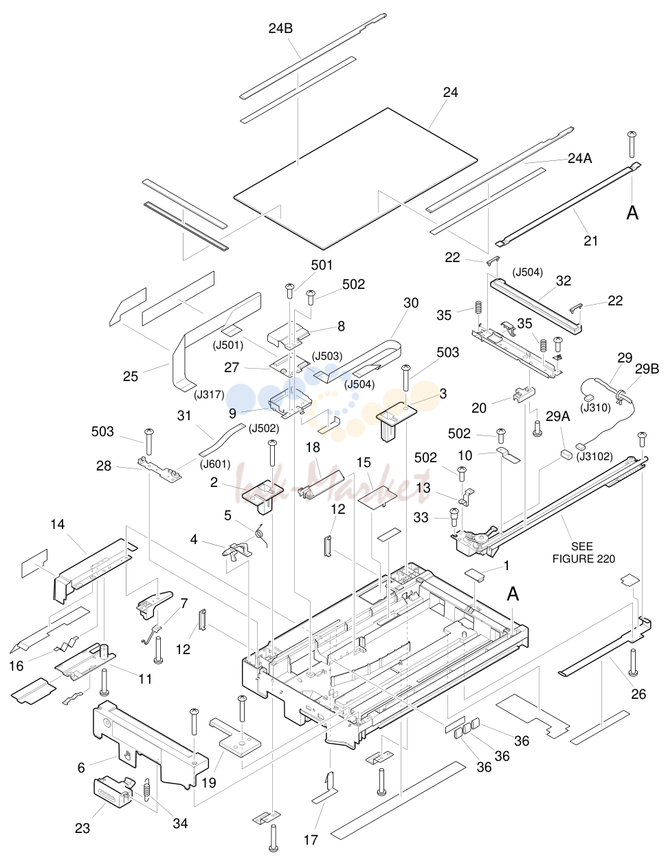 6. FIGURE 210 READER ASSEMBLY