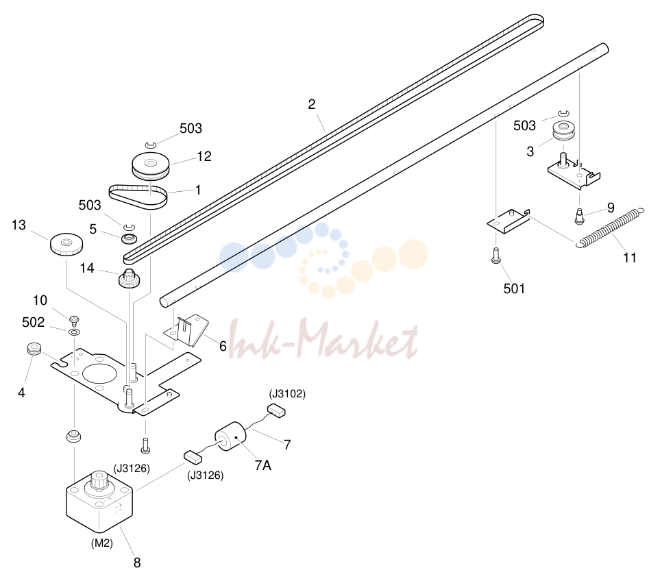 7. FIGURE 220 READER DRIVE ASSEMBLY