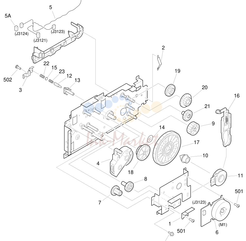 8. FIGURE 250 MAIN DRIVE ASSEMBLY