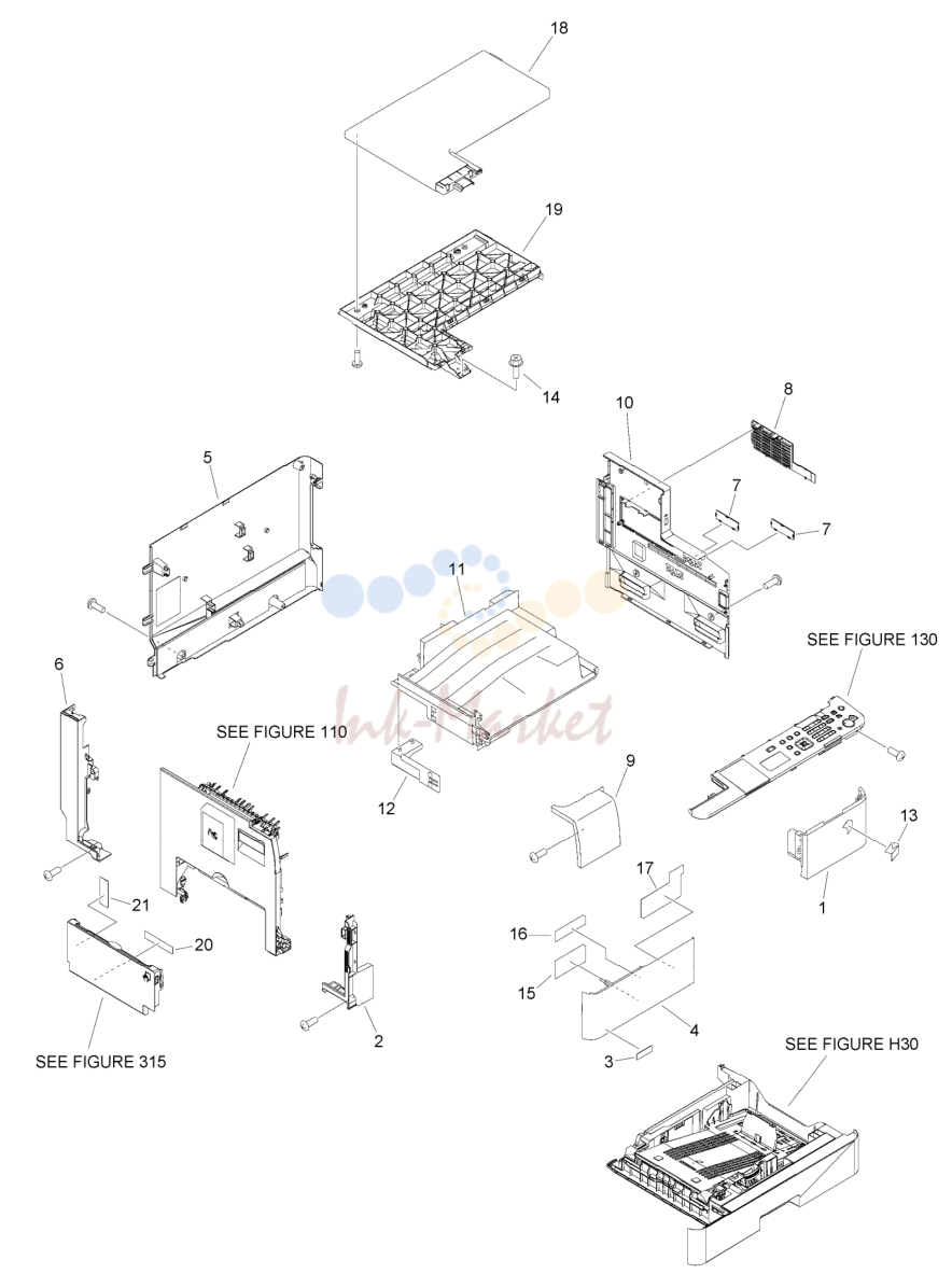 7. Figure 100K EXTERNAL COVERS, PANELS, ETC. (IR1435P EUR)