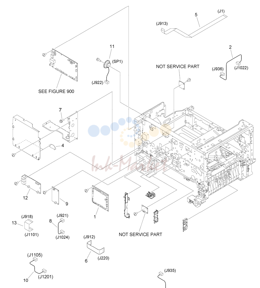 15. Figure 106C INTERNAL COMPONENTS 6 (IR1435iF EUR)