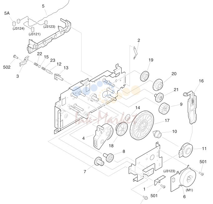 13. FG6-7923-000 1 MAIN DRIVE ASSEMBLY