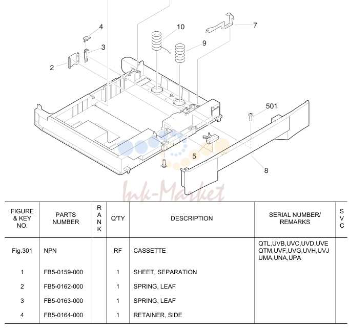 15. NPN RF CASSETTE QTM,UVF,UVG,UVH,UVJ