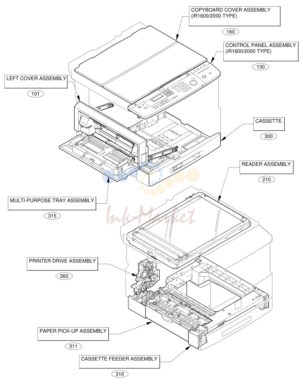 1. ASSEMBLY LOCATION DIAGRAM (1/3)
