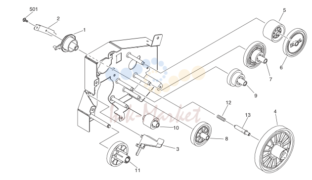 10. FM2-3344-000 1 MAIN DRIVE ASSEMBLY