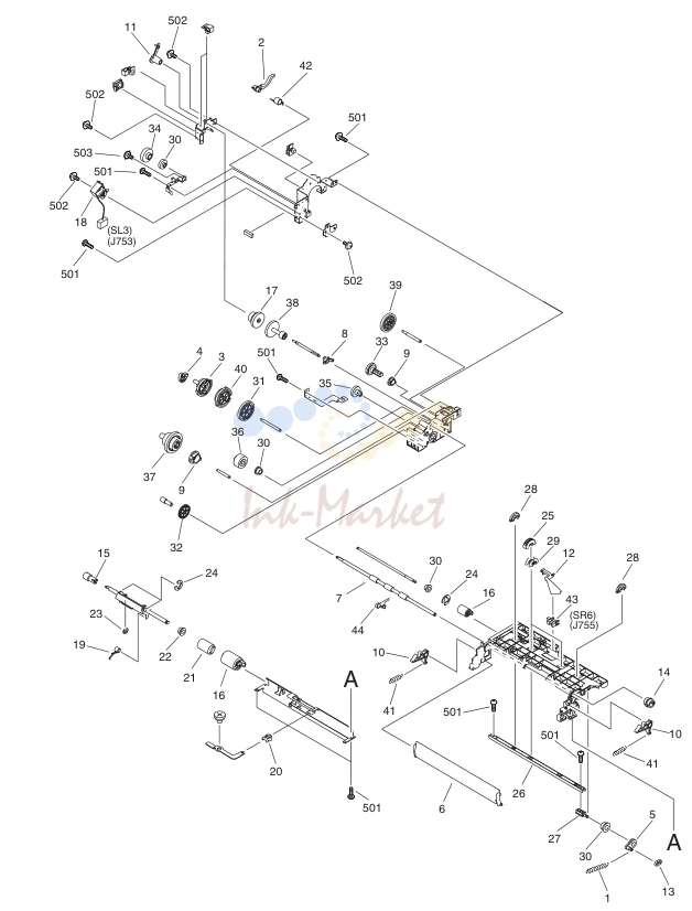 13. FM2-3320-000 1 PAPER PICK-UP ASSEMBLY