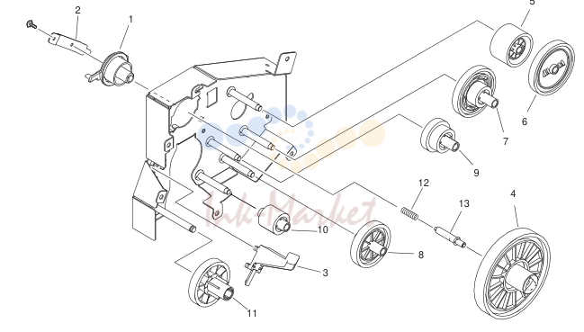 12. FM3-3662-000 1 MAIN DRIVE ASSEMBLY