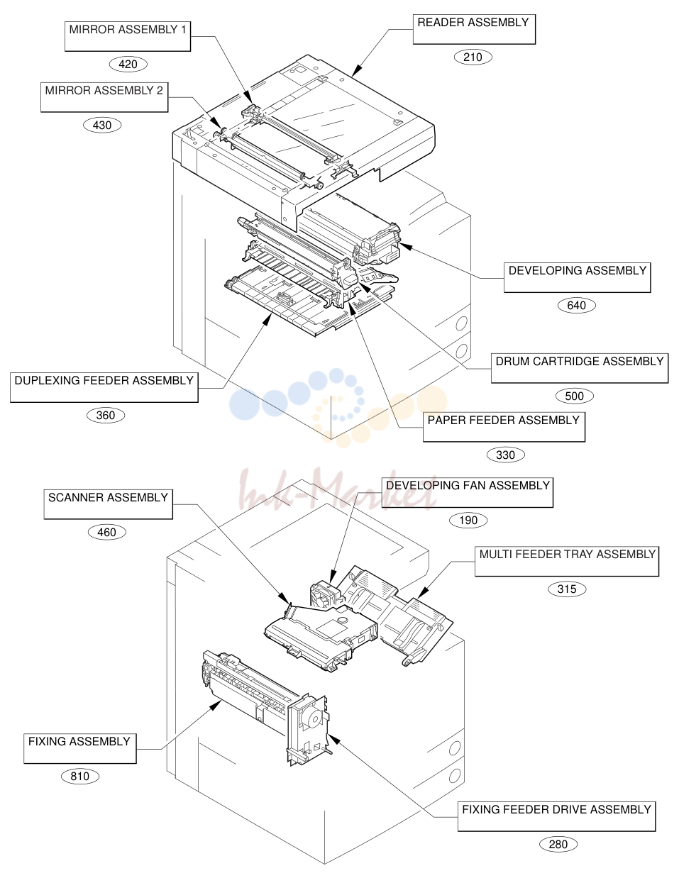 1. ASSEMBLY LOCATION DIAGRAM (1/4)