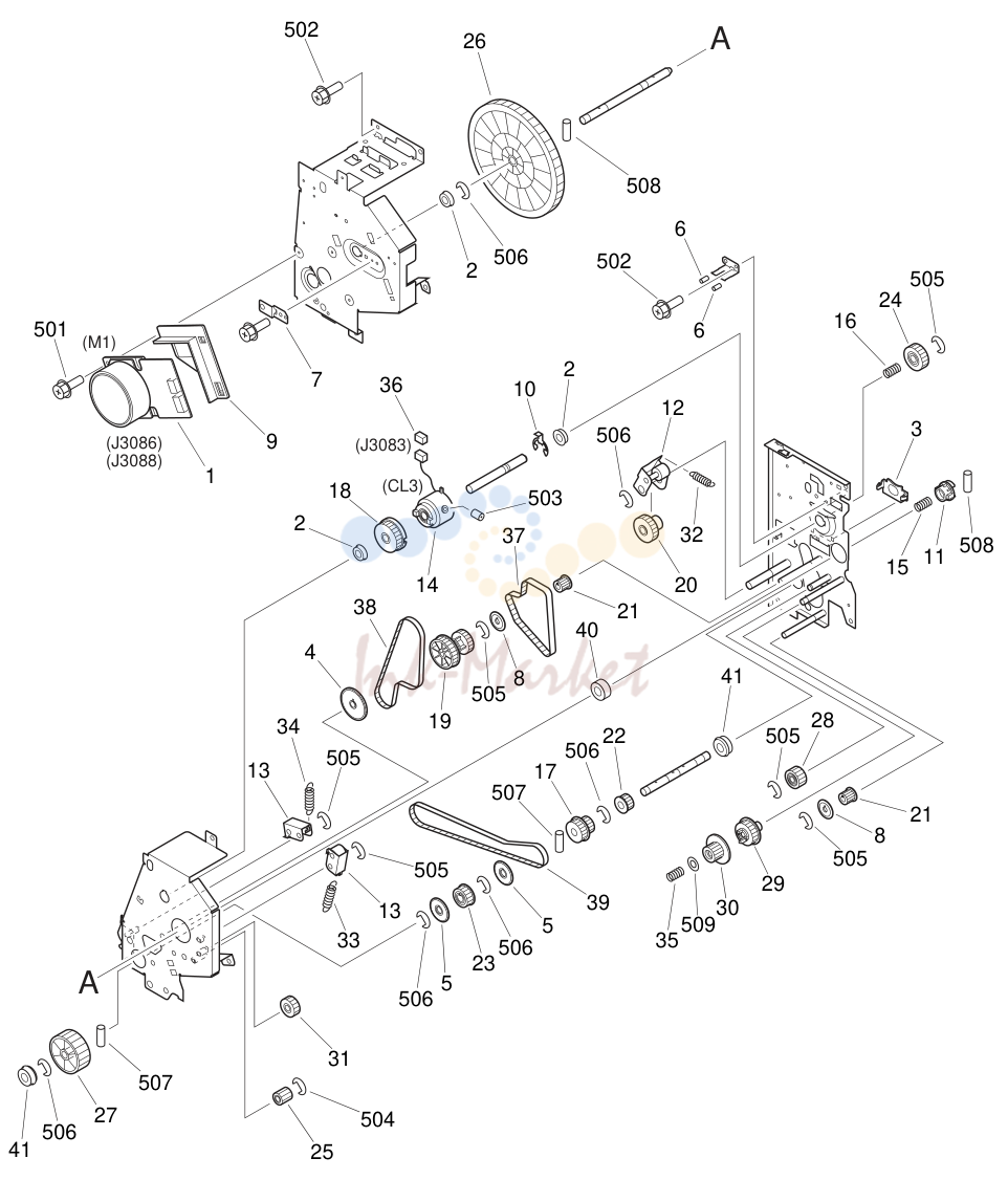 10. MAIN DRIVE ASSEMBLY