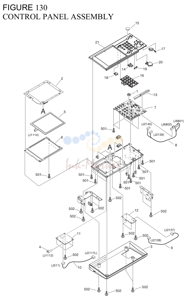 11. FM2-0360-000 1 CONTROL PANEL ASSEMBLY 100V