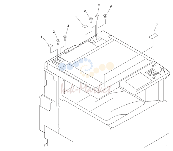 15. NPN 1 DADF MOUNTING HARDWARE
