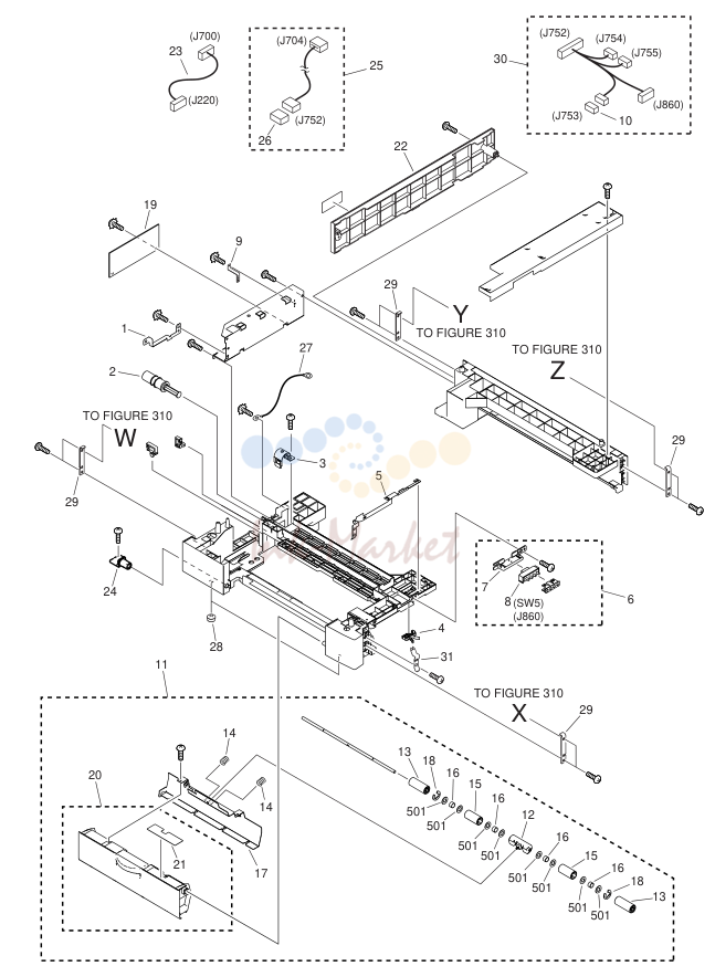 14. NPN RF CASSETTE FEEDER ASSEMBLY 2 CASSETTE UNIT model