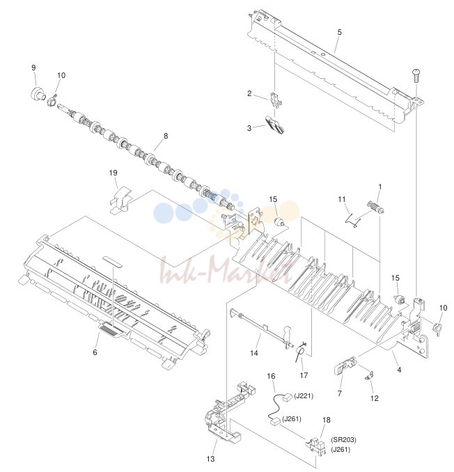 17. FM2-3351-000 1 PAPER DELIVERY ASSEMBLY