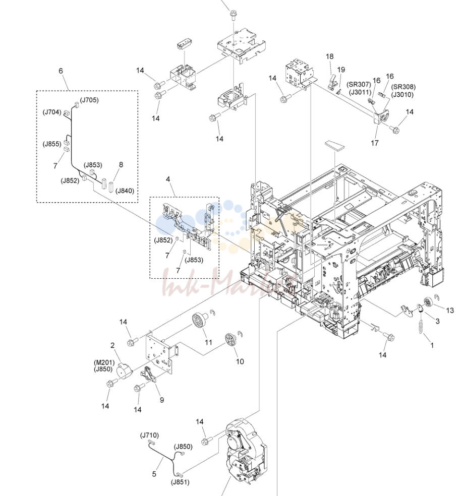 7. Figure 103 INTERNAL COMPONENTS 3