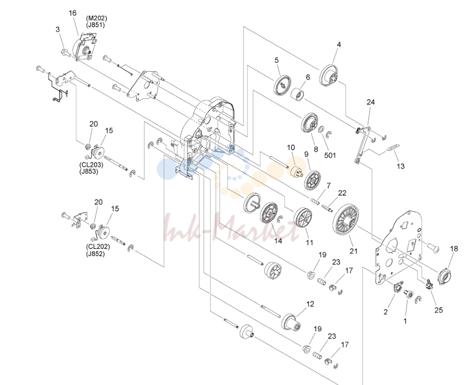 11. Figure 250 MAIN DRIVE ASSEMBLY