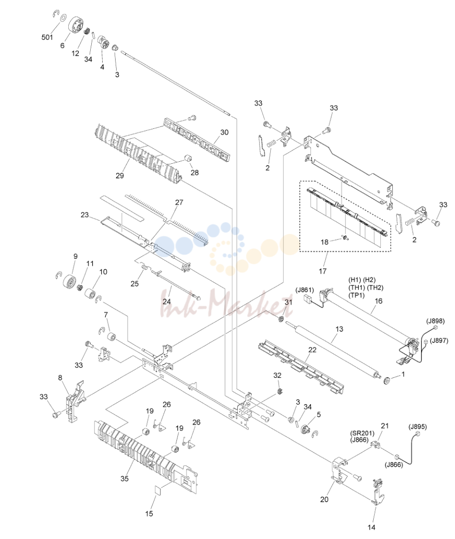 21. Figure 810A FIXING ASSEMBLY