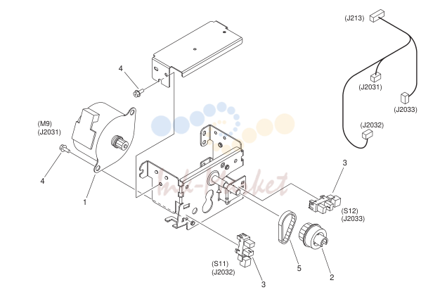 24. FM3-9312-000 1 FIRST DELIVERY DRIVE ASSEMBLY iR2545/2535 Series