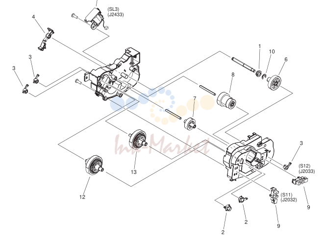 25. FM3-9411-000 1 REVERSE DRIVE ASSEMBLY iR2530/2525/2520 Series