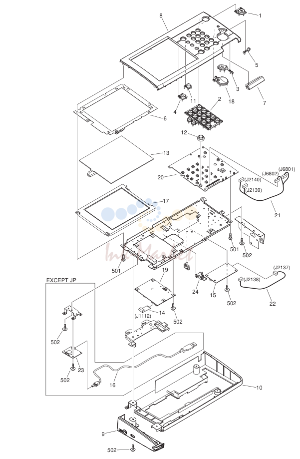 13. FM3-4386-000 1 CONTROL PANEL ASSEMBLY JP