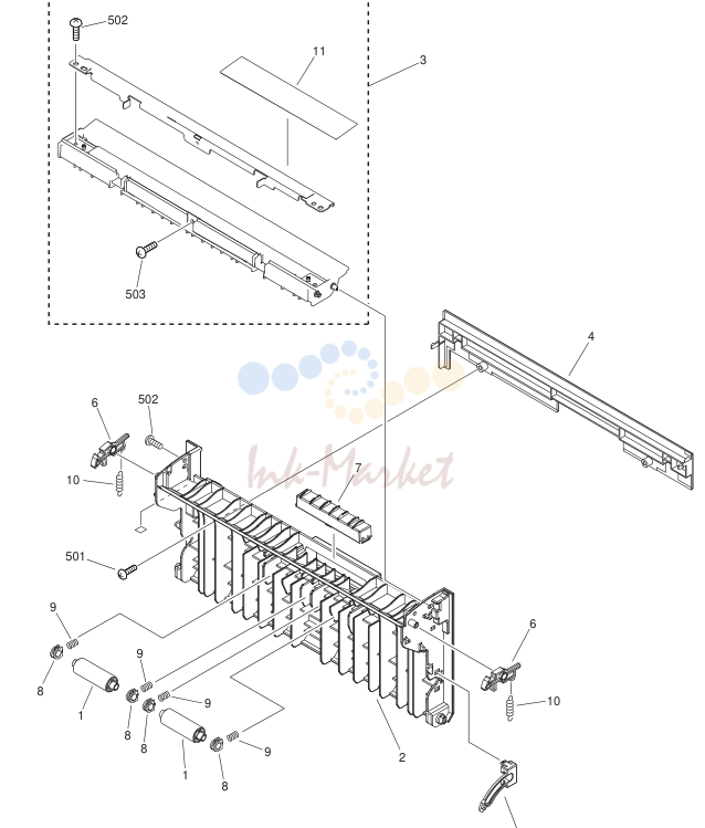 15. FM3-1296-000 1 RIGHT LOWER DOOR ASSEMBLY