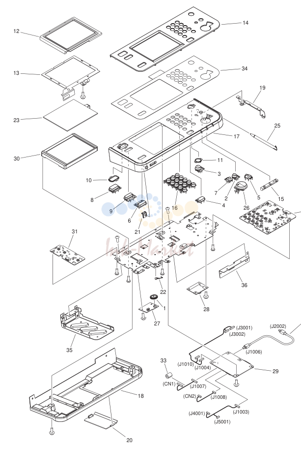 13. FM4-2184-000 1 CONTROL PANEL ASSEMBLY