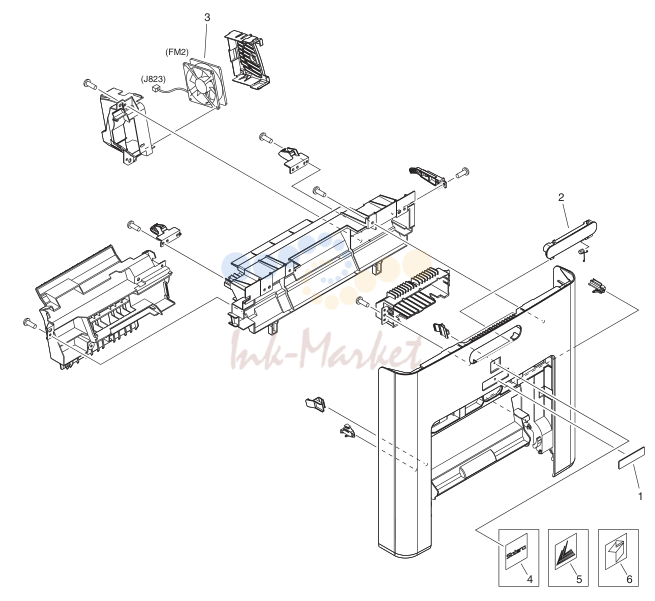 4. FM3-1360-000 1 FRONT COVER ASSEMBLY
