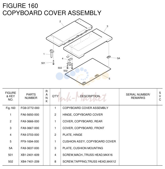 6. FG9-3772-000 1 COPYBOARD COVER ASSEMBLY